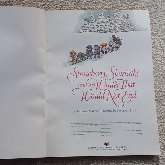 Strawberry Shortcake and the Winter That Would Not End book. 1980's - Picture 2 of 5